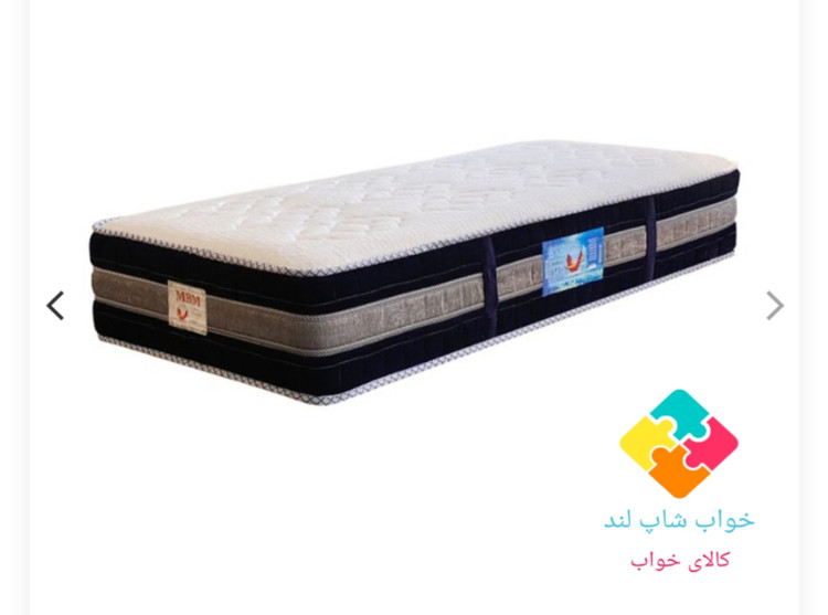 تشک خوشخواب مدل ام بی ام سی کولر.سایز ۱۰۰×۲۰۰.یک نفره.فنر منفصل
