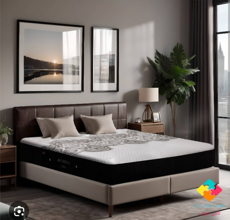 تشک خوشخواب مدل کلاسیک مموری،سایز ۲۰۰×۲۰۰.فنر منفصل.دونفره