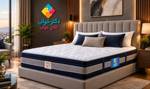 تشک خوشخواب مدل ام بی ام سی کولر.سایز 140×200.دونفره.فنر منفصل